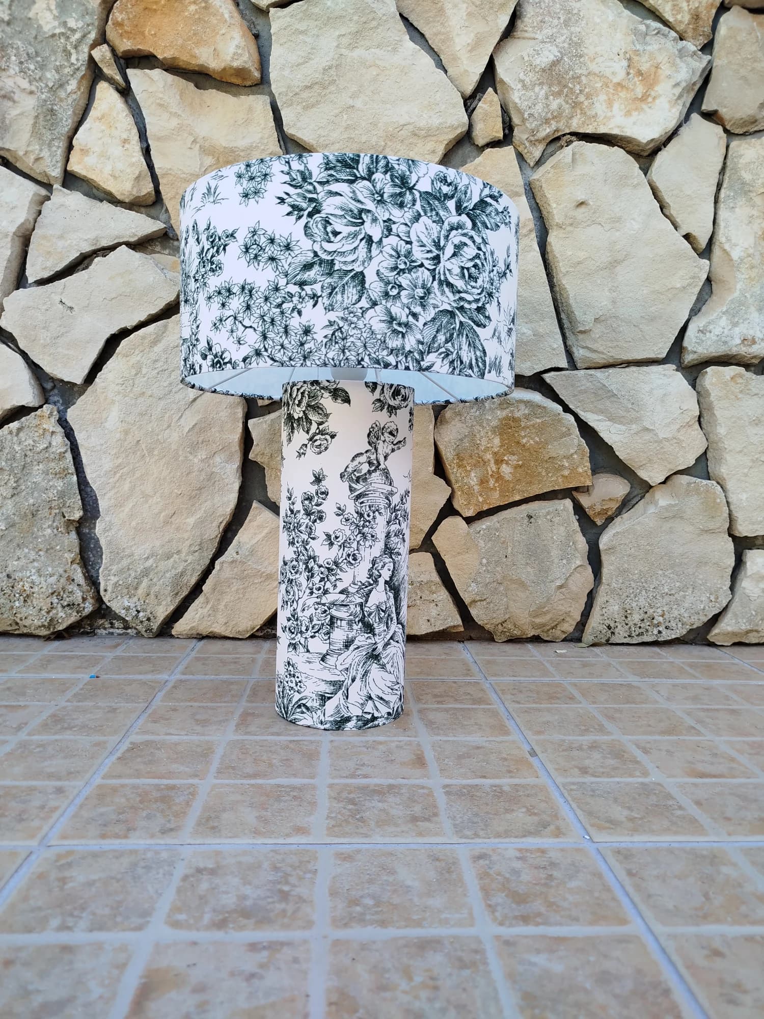 Toile de Jouy Lampshade