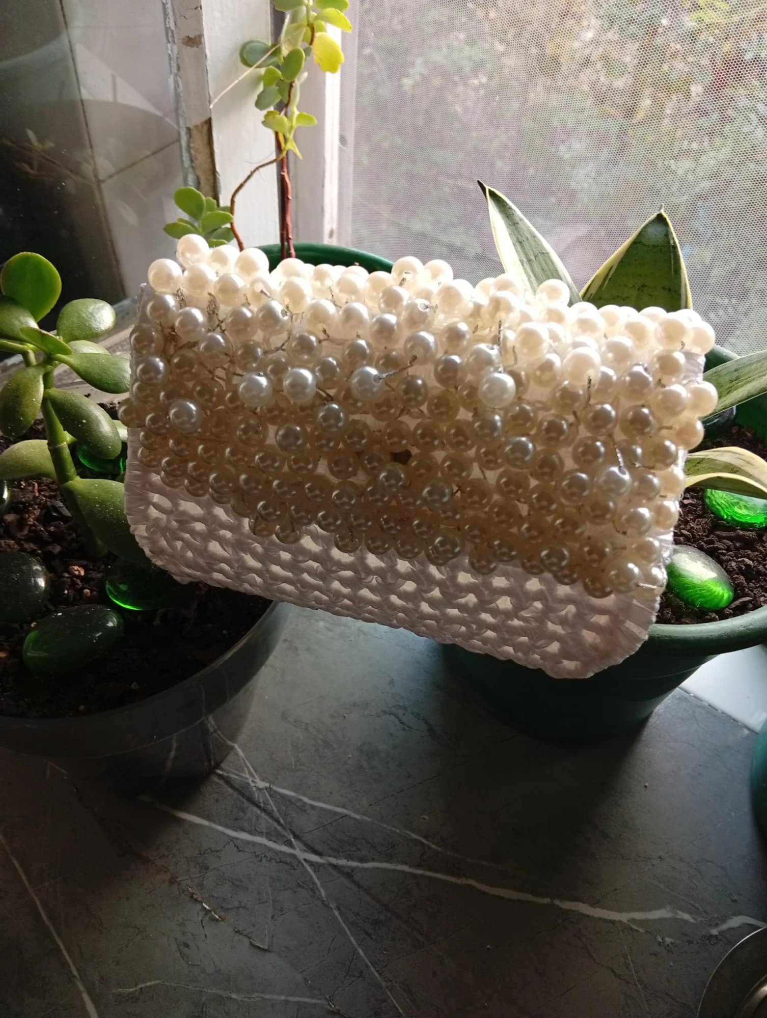 Bolsa artesanal " Pochete da noiva"